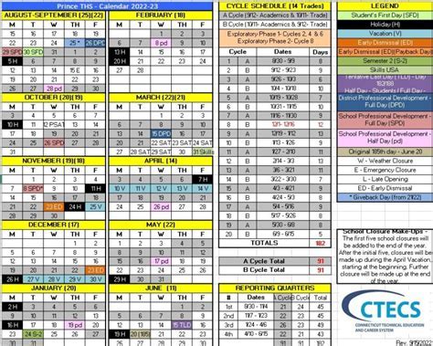 Latech Calendar Comparison