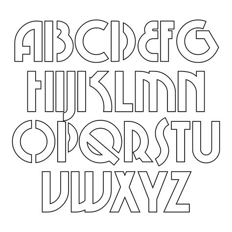 Description of Lettering Stencils