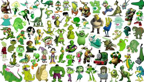 Lime Green Colors Cartoon Network