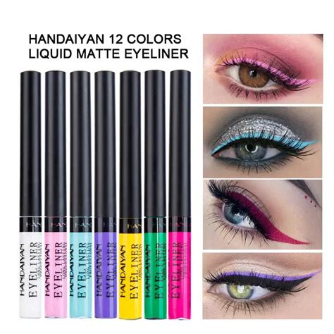 Waterproof shades of liquid eyeliner palette