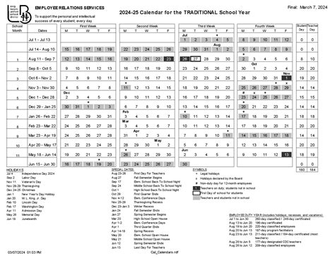 Long Beach Unified School District Calendar