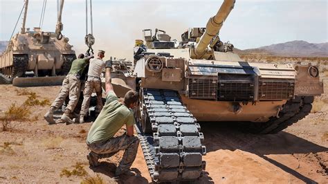 M1 Abrams Tank Tracks and Wheels