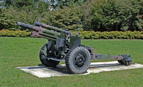 M101 105 mm Howitzer in action