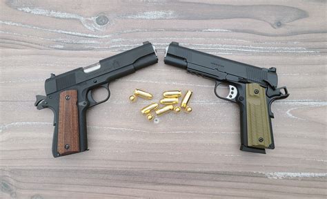 M1911 and 1911 Springfield shooting comparison