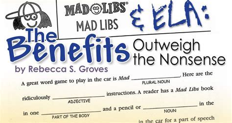 Mad Libs game