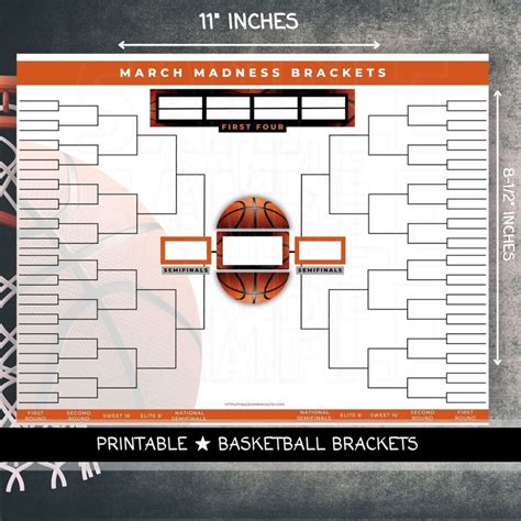 March Madness Printable Brackets for Office Pool