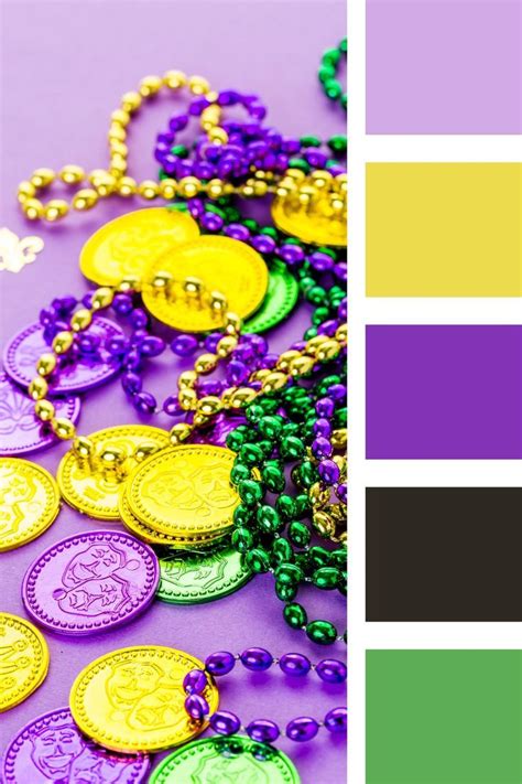 Mardi Gras Color Palette Combinations