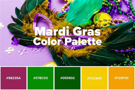 Mardi Gras Color Palette Inspiration