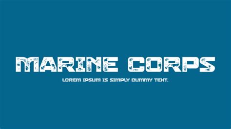 Marine Corps Fonts Introduction