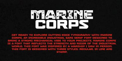 Marine Corps Fonts Example 3