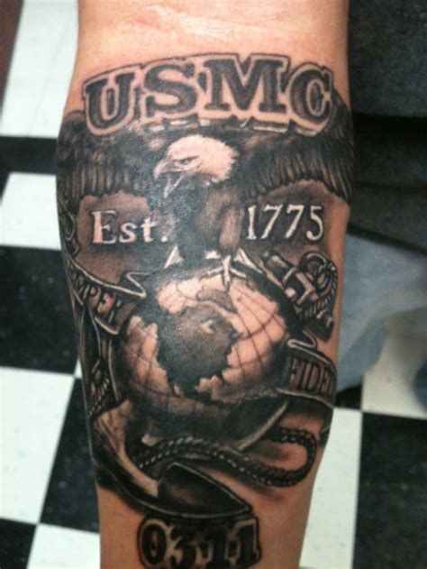 Marine Corps Tattoos and Scars