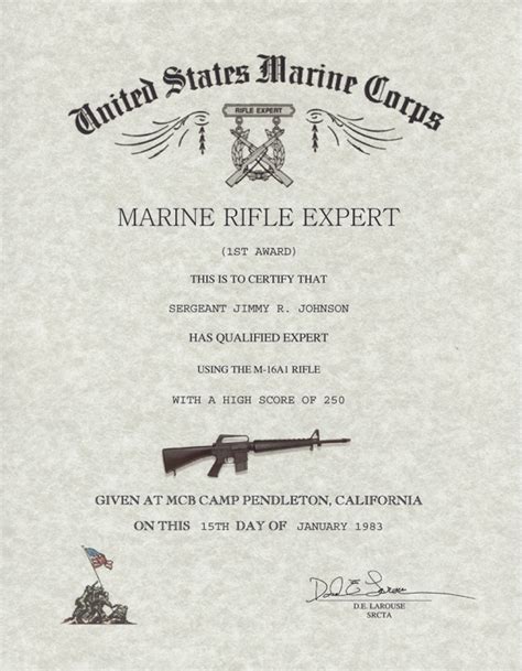 Marine Rifle Qualification Technique