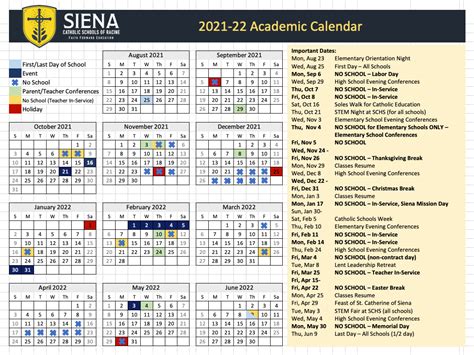 Marquette Academic Calendar