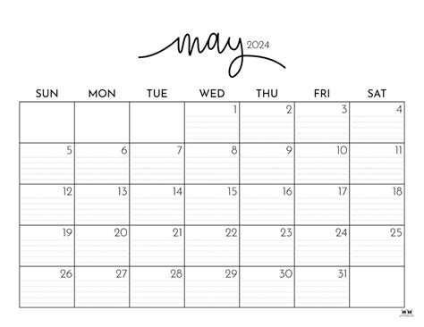 May Printable Calendar Example 10