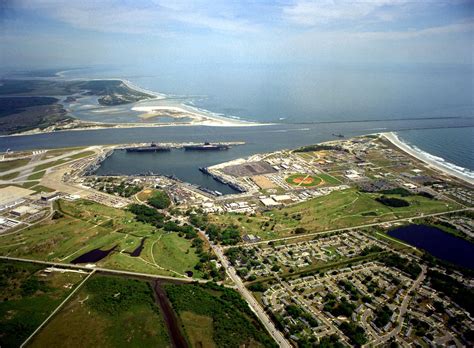 Aerial view of Mayport Naval Station