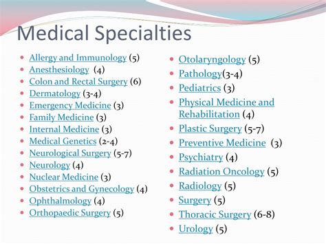 Dr. Paletta's medical specialties