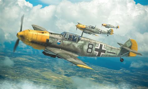 Messerschmitt Bf 109 in flight