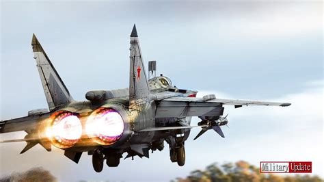 Mikoyan Gurevich MiG-31 takeoff