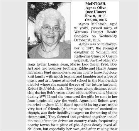 Middlesex Daily News Obituary Listings