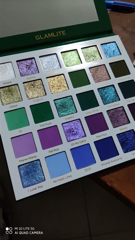 Mikayla Glamlite Palette Swatches 1