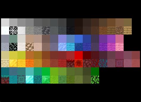 Minecraft Color Palette