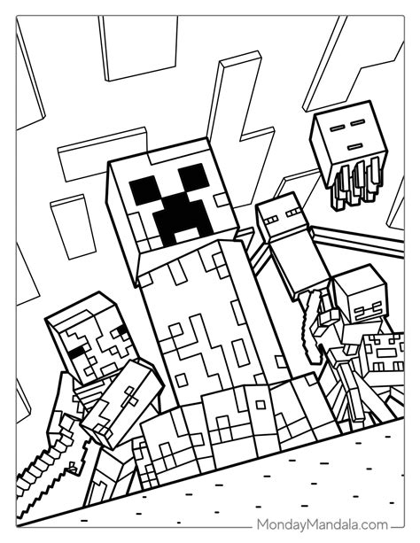 Minecraft Coloring Pages Image 1