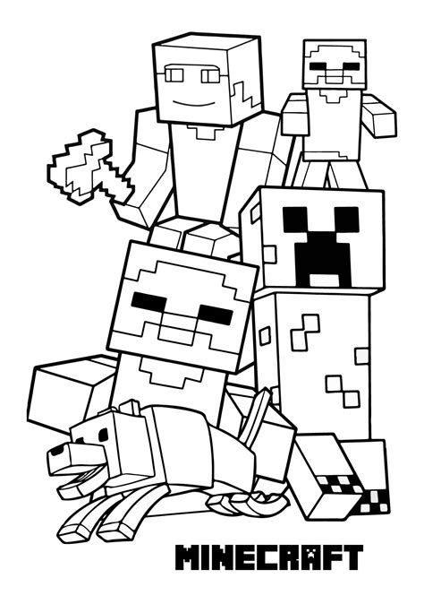 Minecraft Coloring Pages Image 10