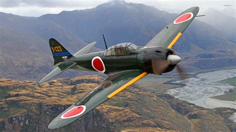 Mitsubishi A6M Zero in flight