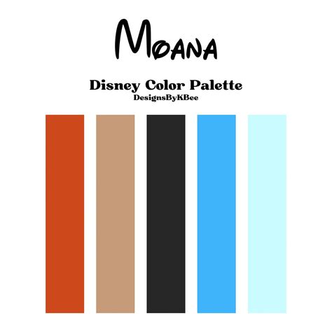 Moana Color Palette