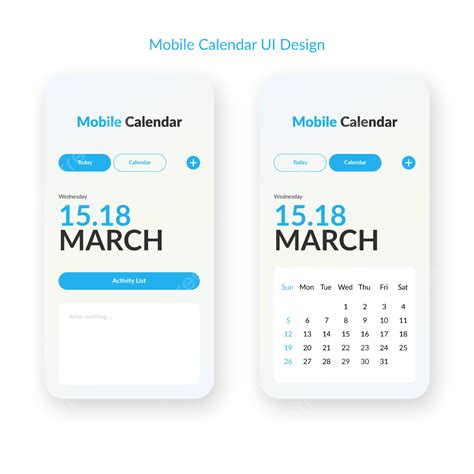 Mobile Calendar