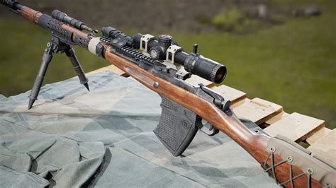 Mosin Nagant rifle on display