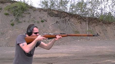 Mosin Nagant rifle shooting