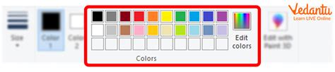 Ms Paint Color Palette Options