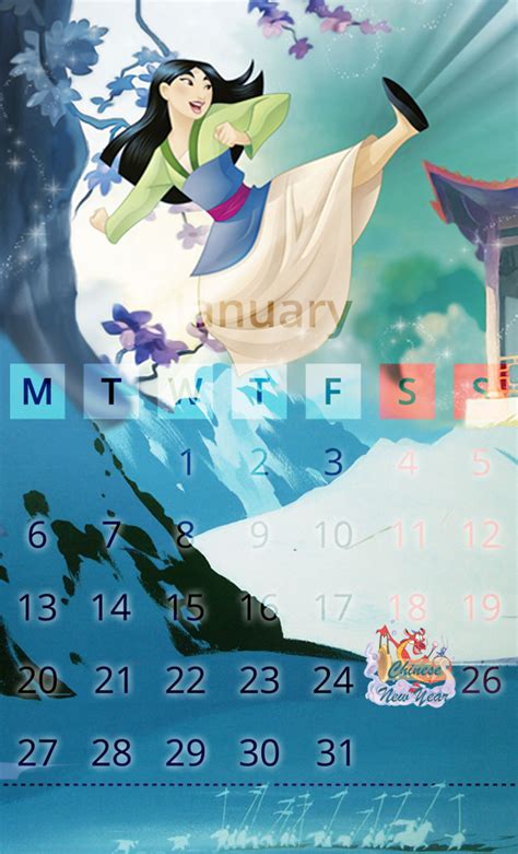 Mulan Calendar Image