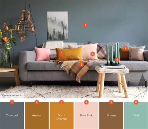 Muted Color Palette for Living Room