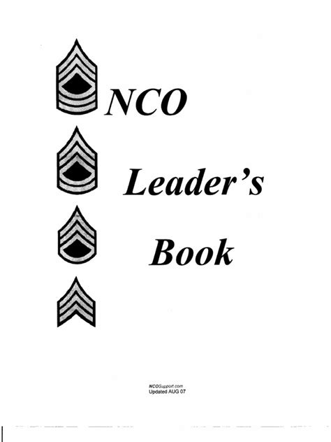 NCO Leadership Books