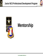 NCO Mentorship Program