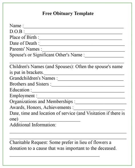 Nashua Telegraph Obituary Submission Form