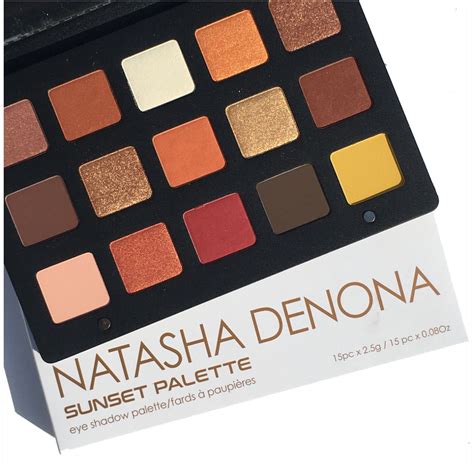 Natasha Denona Sunset Eyeshadow Palette Colors