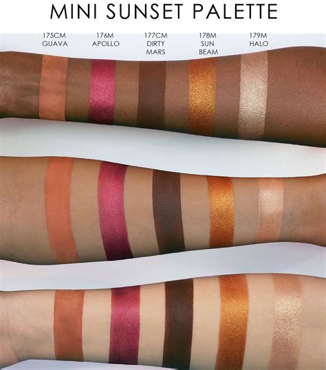 Natasha Denona Sunset Eyeshadow Palette Swatches