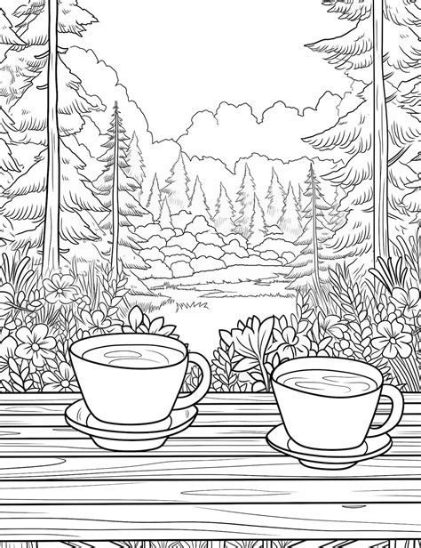 Nature Coloring Book Pages