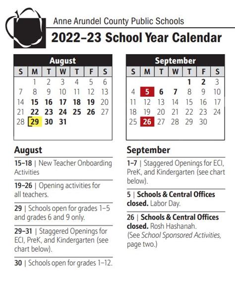 Navigating the AACPS Calendar