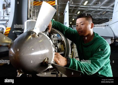 Navy Aircraft Mechanic at Work