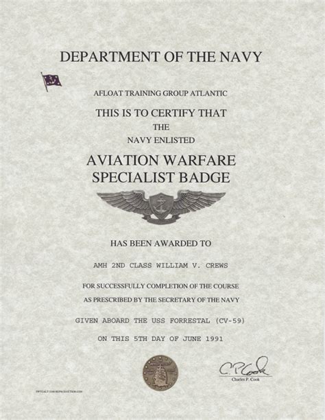 Navy Aviation Warfare Specialist