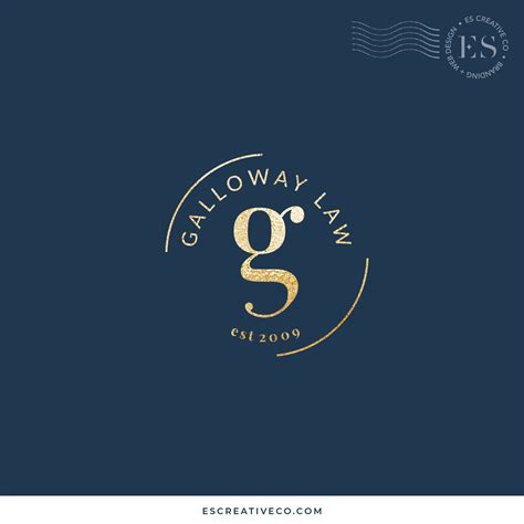 Navy Blue And Gold Branding Inspiration