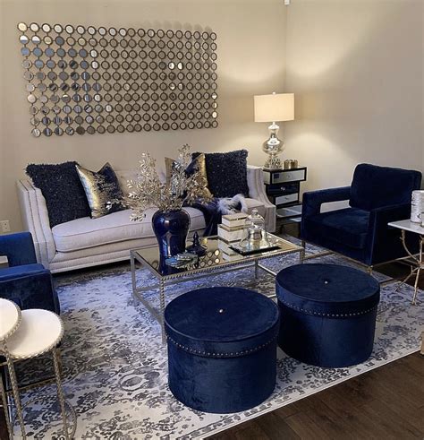 Navy Blue And Gold Home Decor Inspiration