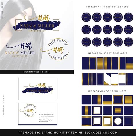 Navy Blue Branding Identity