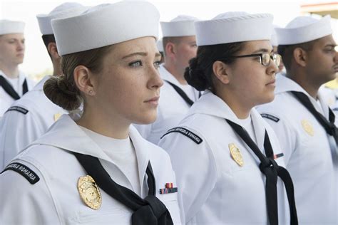 Navy personnel maintaining high standards of appearance