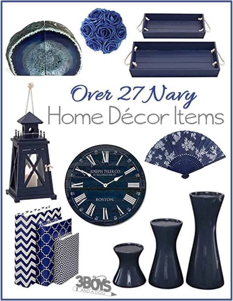 Navy Home Decor Inspiration