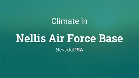 Nellis AFB Climate Information